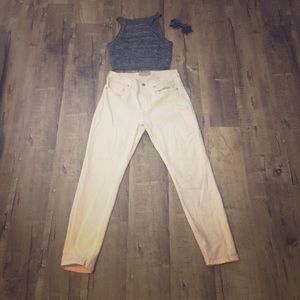 High rise slim jeans